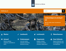 Tablet Screenshot of defensie.nl